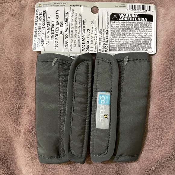 Gold Bug teething strap covers - Picture 2 of 2